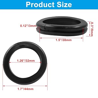 4Pcs Rubber Grommets 1.26 ID 1.5 Drill Hole