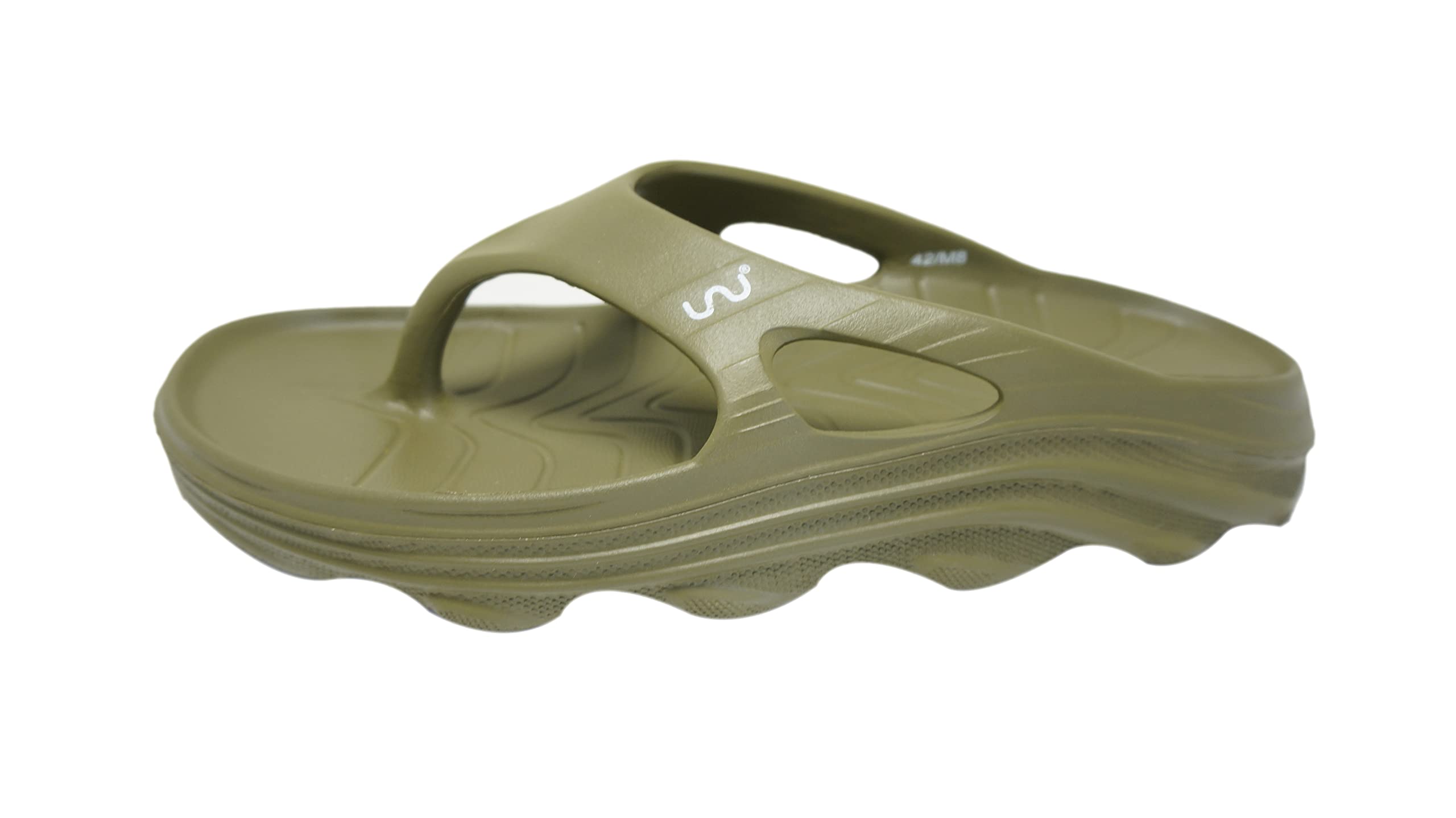 doubleu Recovery Slipper|Soft Doctor Anti-Skid Slipper for Men|Riva|Slides, Flip-Flops, Chappals (11,Olive+Green) (B0BDDYQP1R) Amazon Price History, Amazon Price Tracker