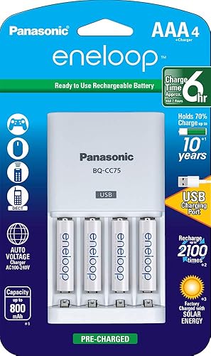 Miniatura 23 de Baterías recargables precargadas AA Panasonic Eneloop, 2100 Ni-MH AA 12-paquete Blanco