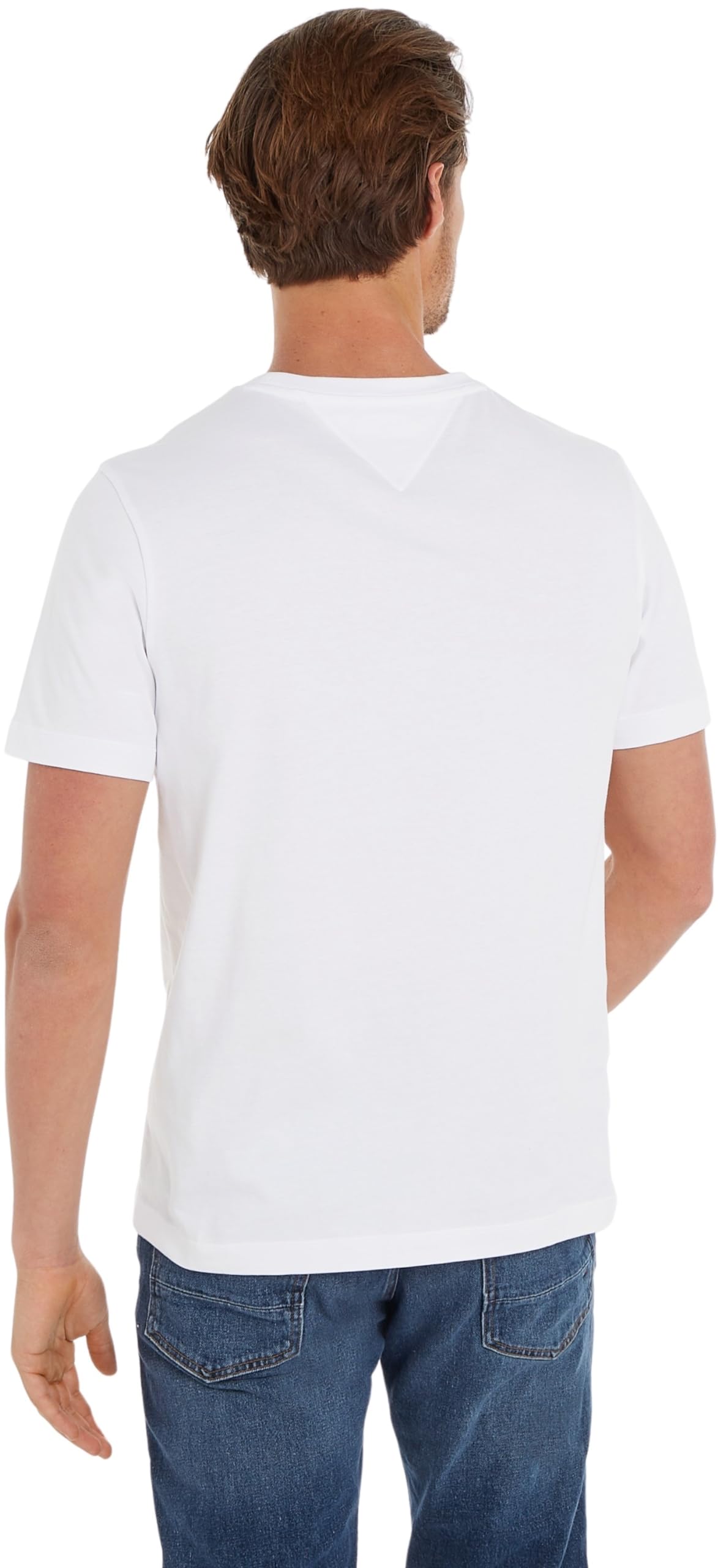 Tommy Hilfiger Camisetas de Manga Corta Hombre Essential Regular Fit con Cuello Redondo