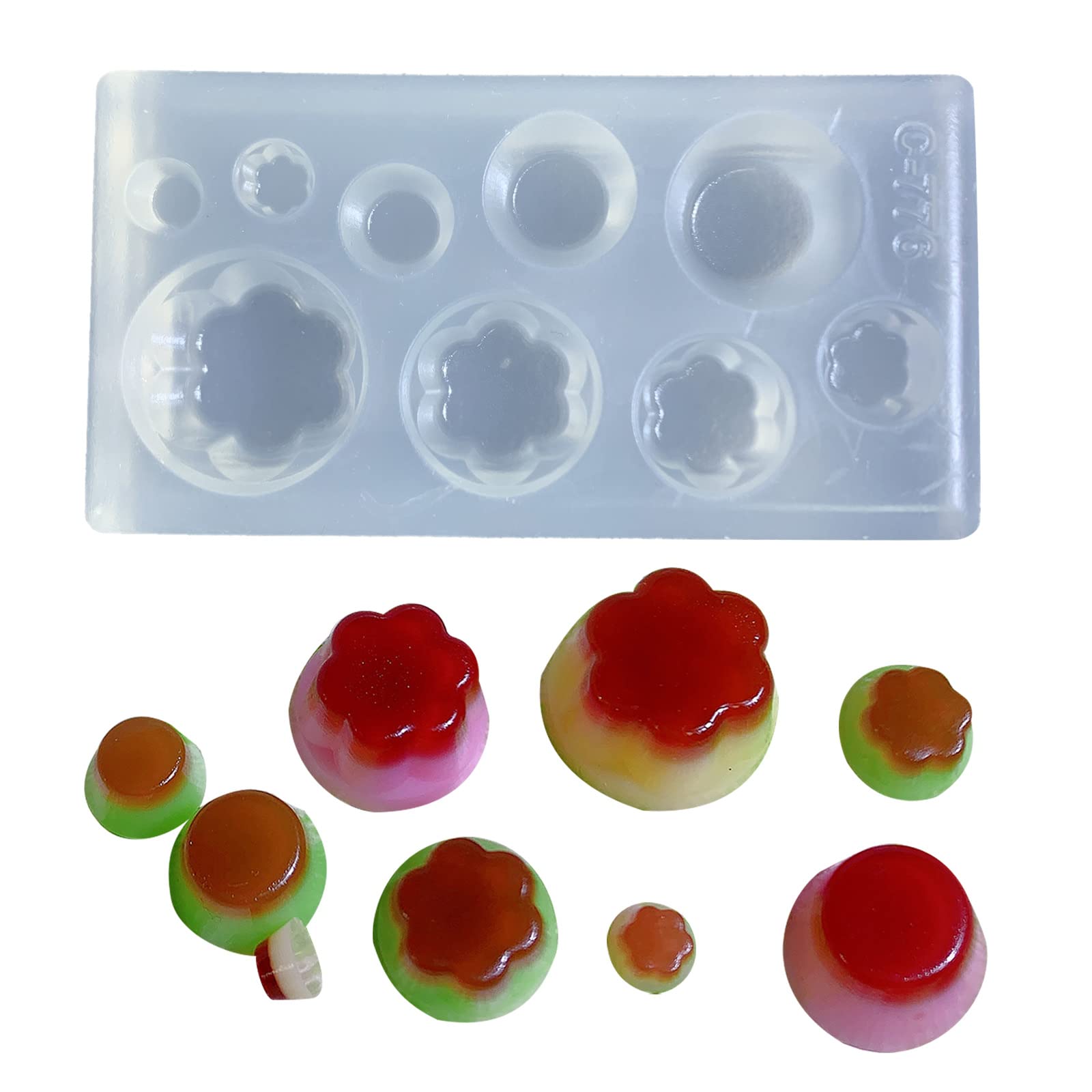 ordinarYone Crystal Epoxy Mold Silicone Mold for Pendant Shape Craft Mold Silicone Mould Jewelry Making Tool