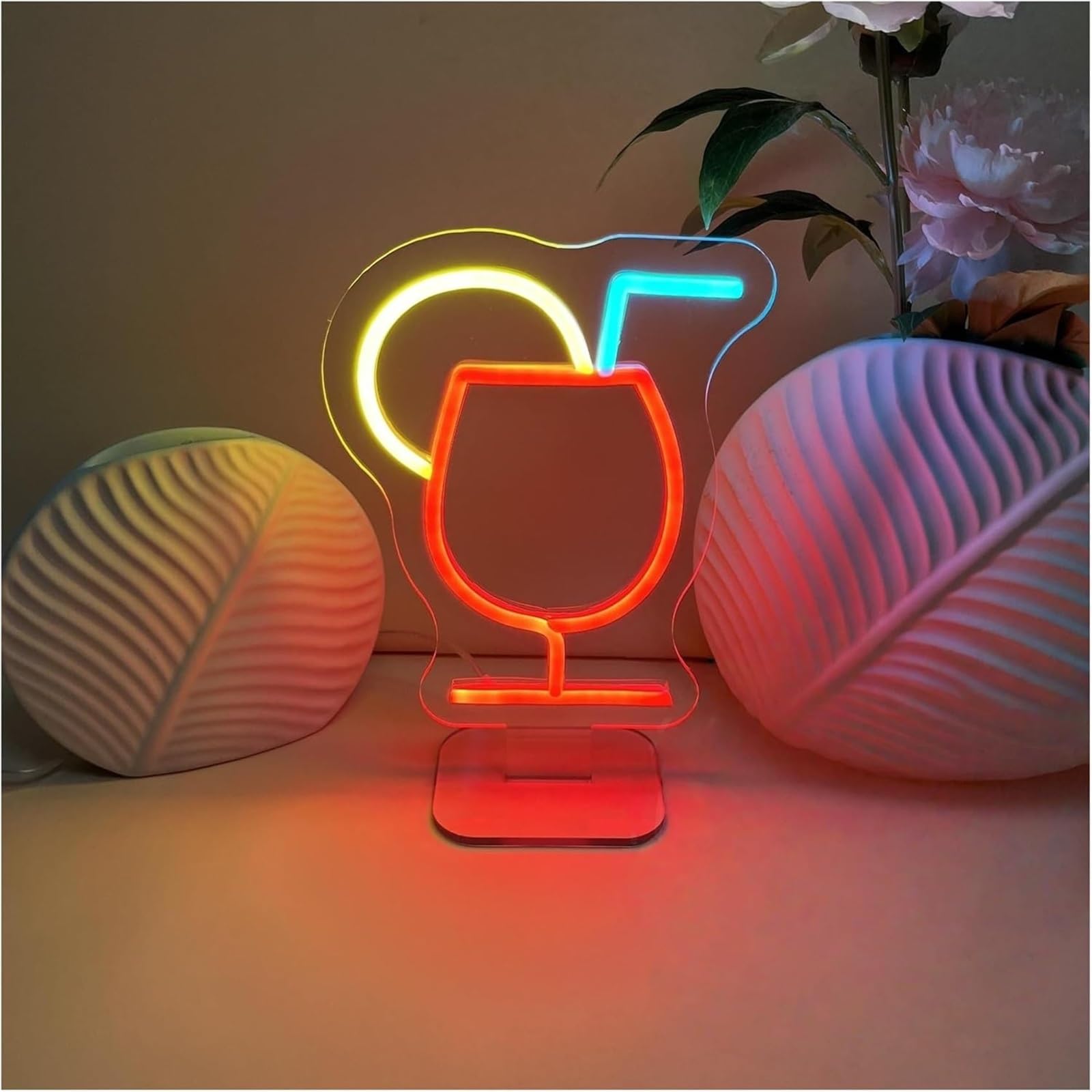 Zynther Neon lamp Sign for neon Cocktail Cute Night Light 20cmx29cm