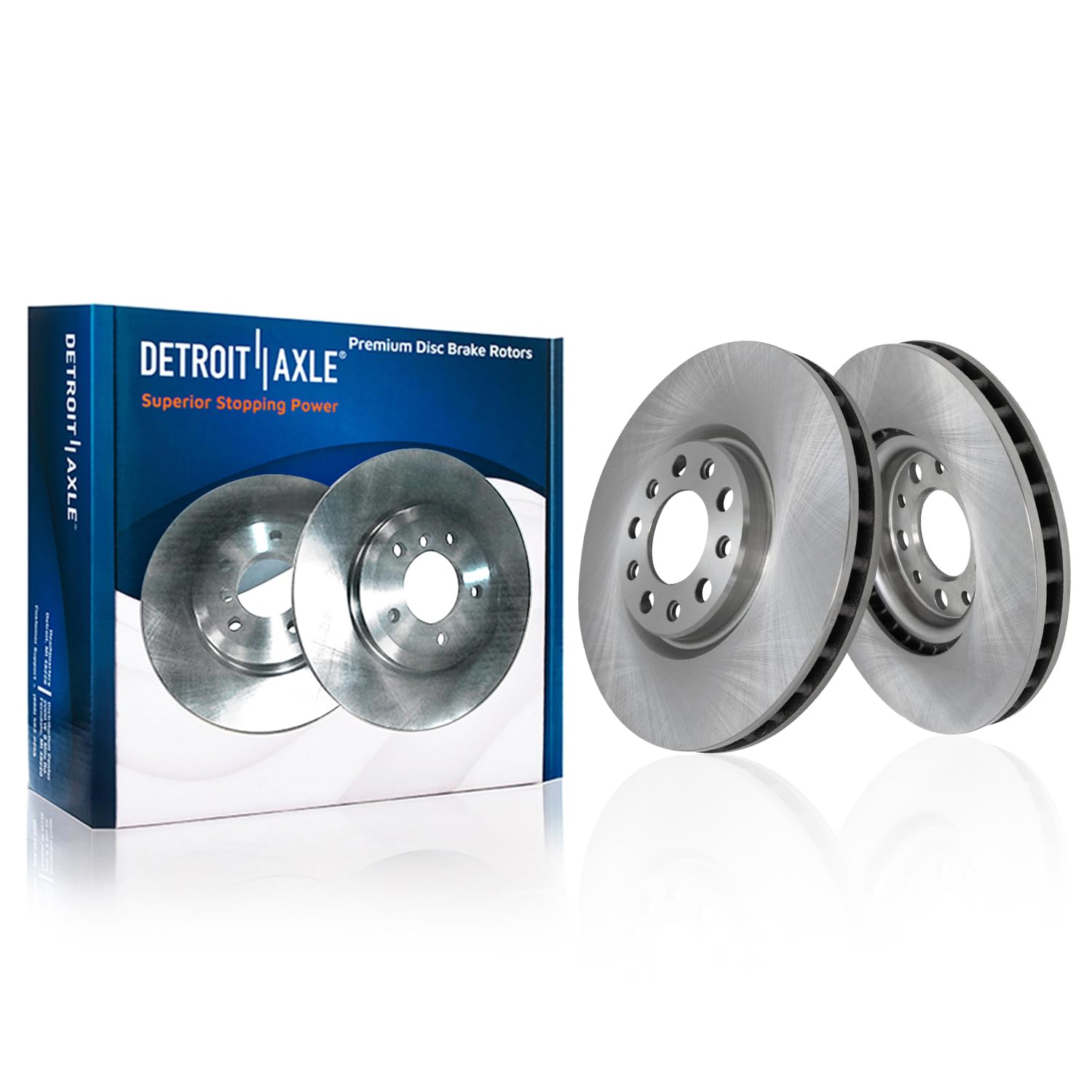 Detroit Axle - Front Brake Rotors for Jeep 2014-2023 Cherokee 2015-2017 Chrysler 200, Disc Brake Rotors 2016 2017 2018 2019 2020 2021 2022 Replacement