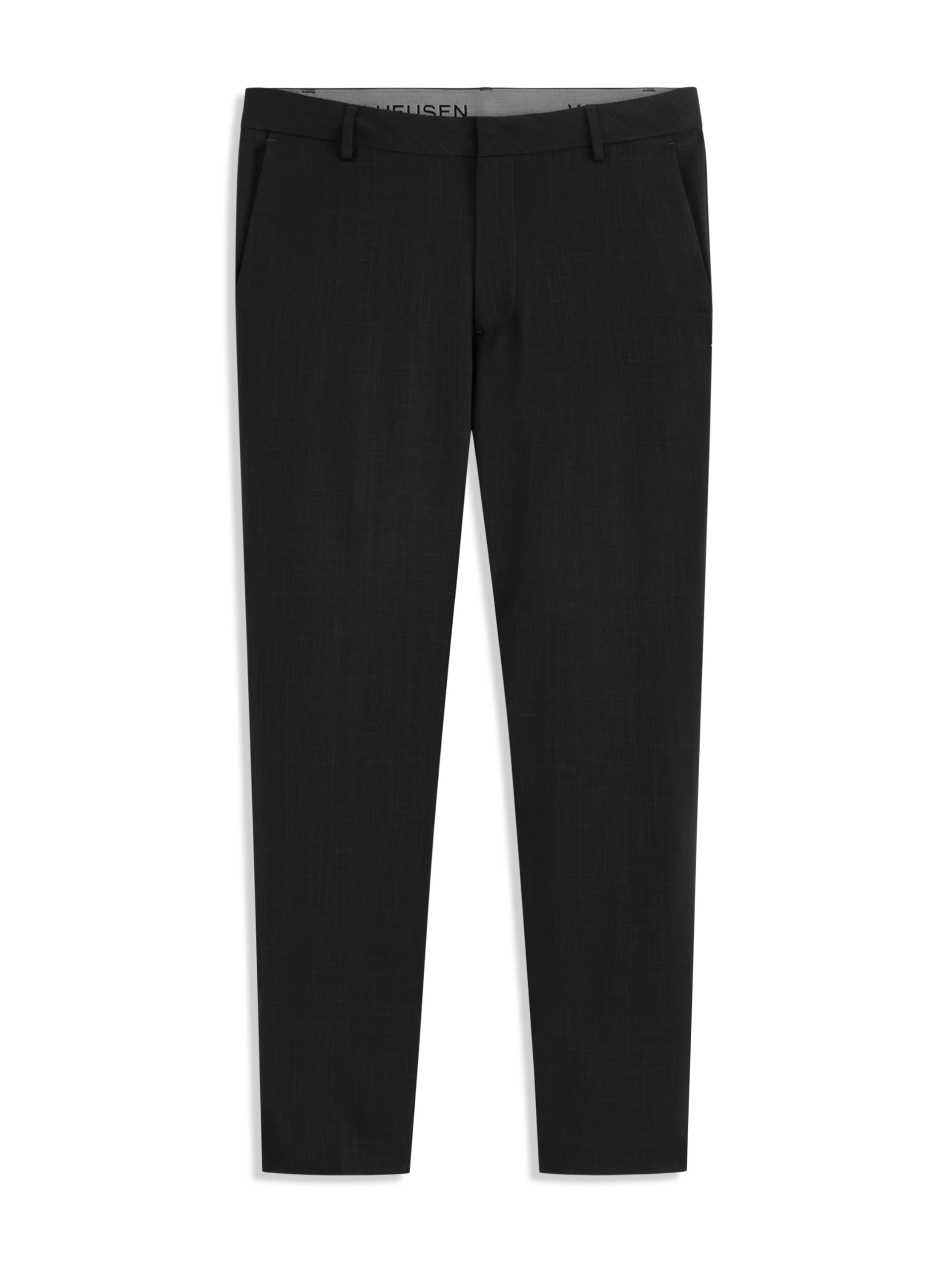 Van Heusen Mens Essential Slim Fit Flat Front Dress Pant Stretch Fabric Waistband Machine Washable