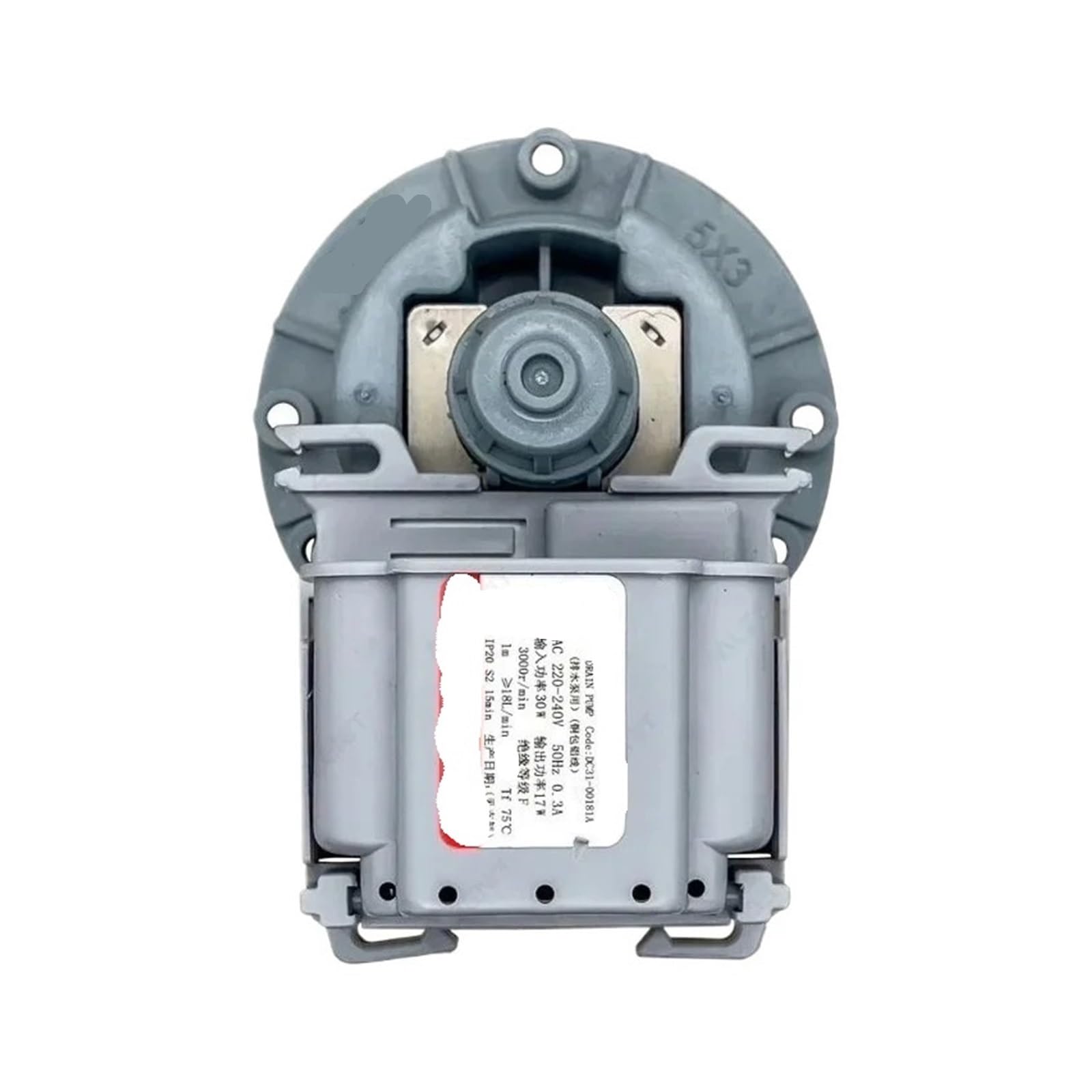 HIZON Waschmaschinen-Ablaufpumpenmotor, kompatibel for Samsung,