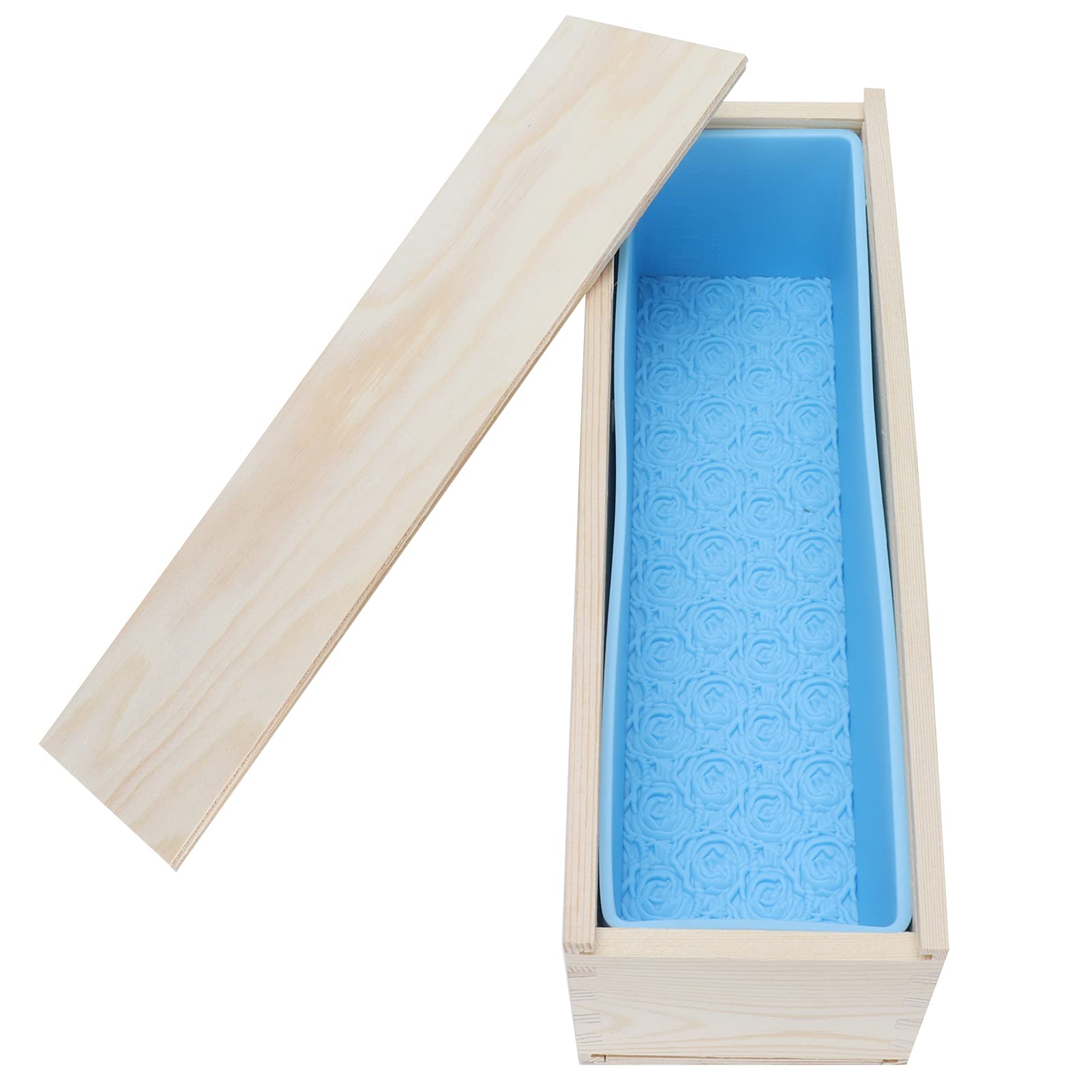 Molde de Silicona para con Estampado de Rosas, 1200 Ml | Molde para hornear versátil y resistente al calor, silicona ecológica, fácil de desmoldar