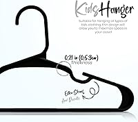 Vista 2 de Utopia Home Paquete de 40 perchas para niños, perchas de plástico de 11.5 pulgadas para armario, perchas para ropa y colgador infantil para armario