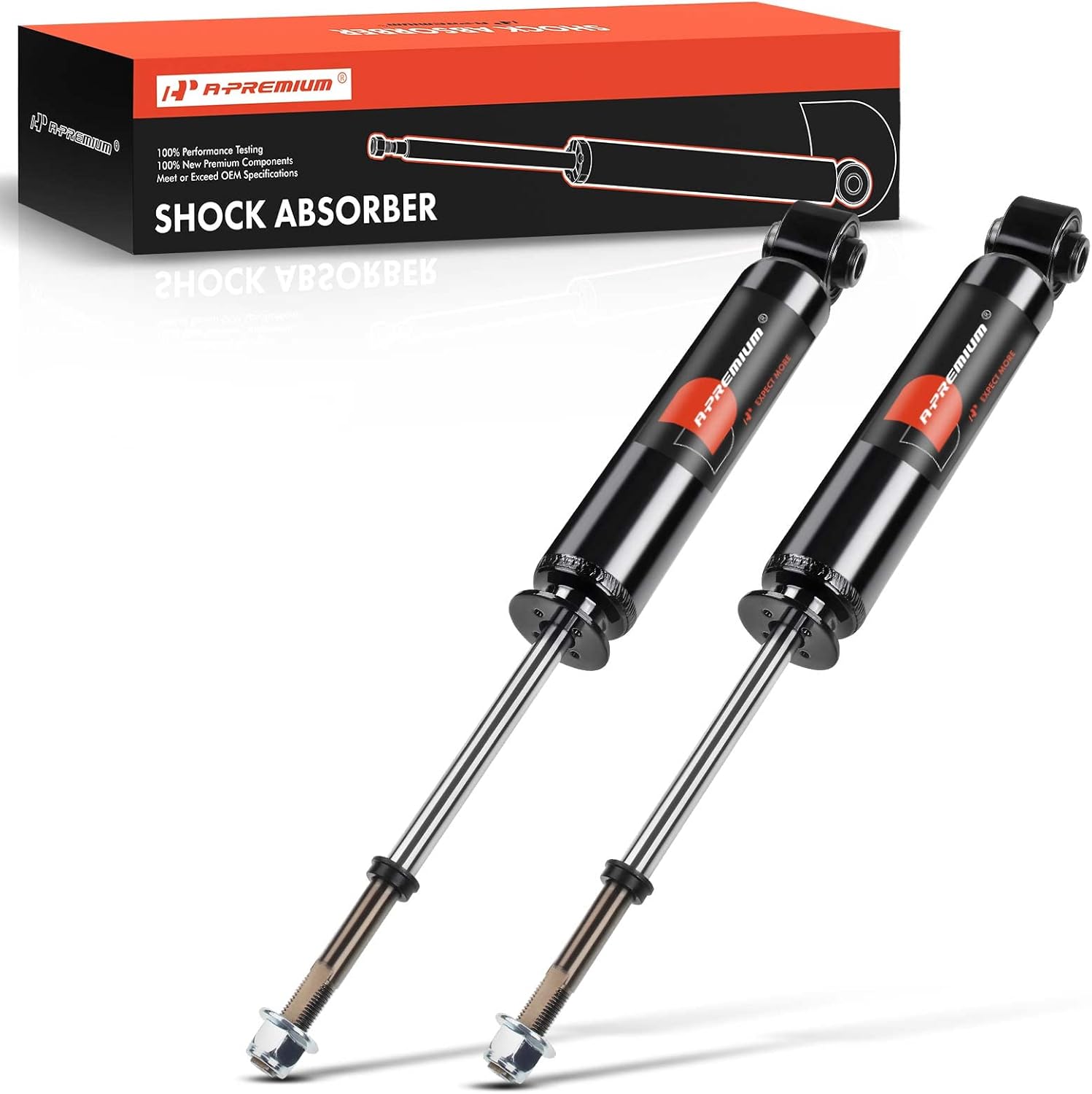 A-Premium Rear Pair (2) Shock Absorber Compatible with Nissan Quest 2004 2005 2066 2007 2008 2009 V6 3.5L, Driver and Passenger Side