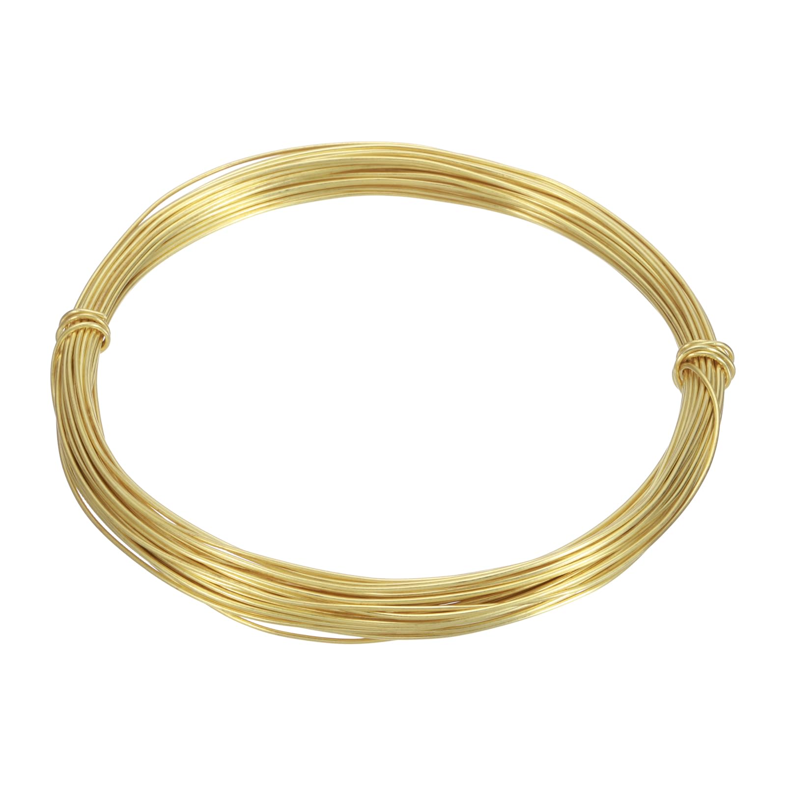 sourcing map 16 Gauge Brass Craft Wire, 30 ft Jeweler's Brass Wrapping Wire