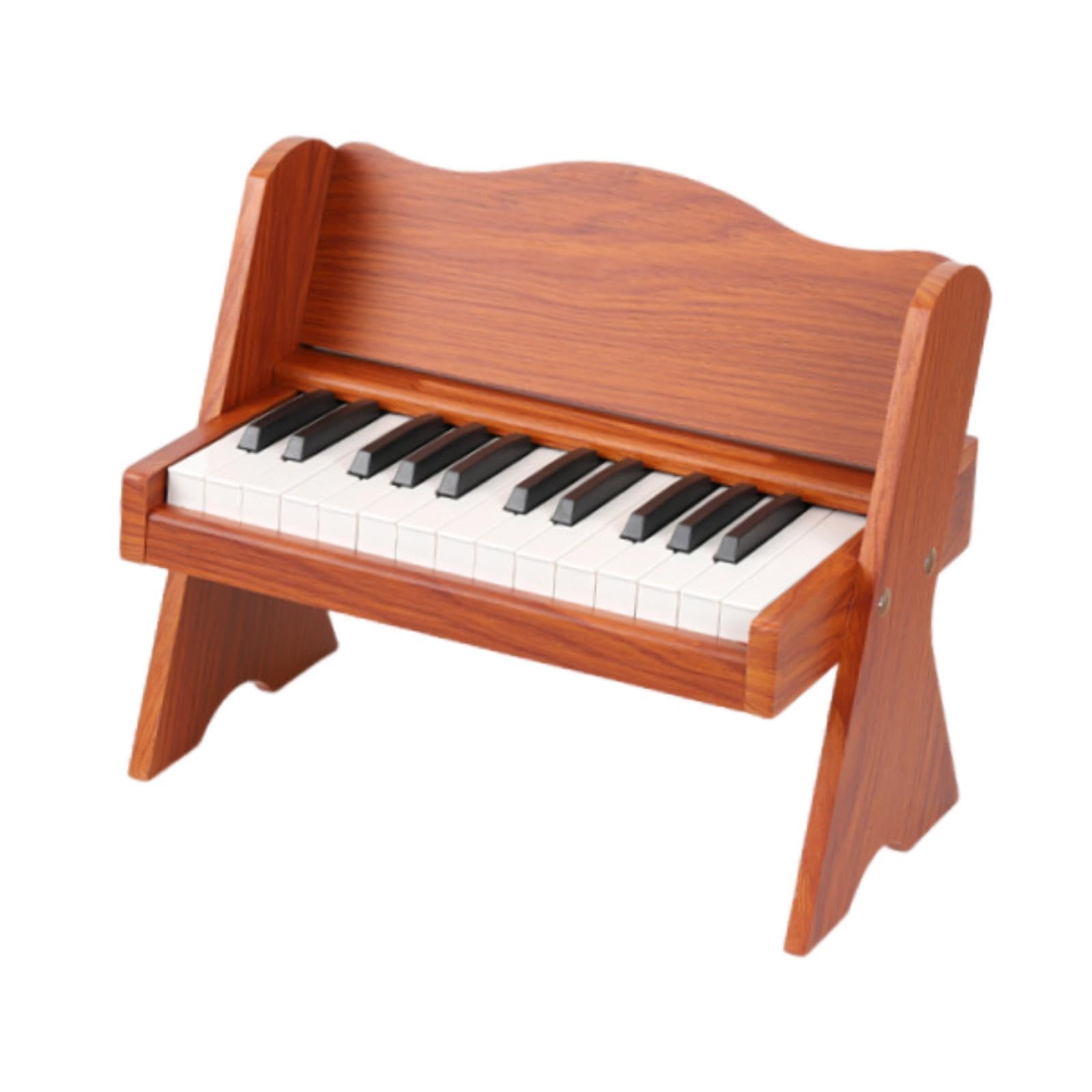 MagiDeal electrónico infantil, instrumento musical regalo para niños y niñas, ideal para aprender música en casa. Juguete madera para el hogar, Color de Madera Brillante
