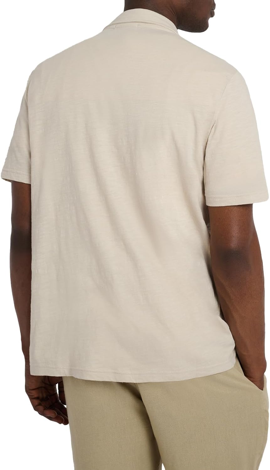 Onia Men's Slub Short Sleeve Button-up Shirt - Image 4