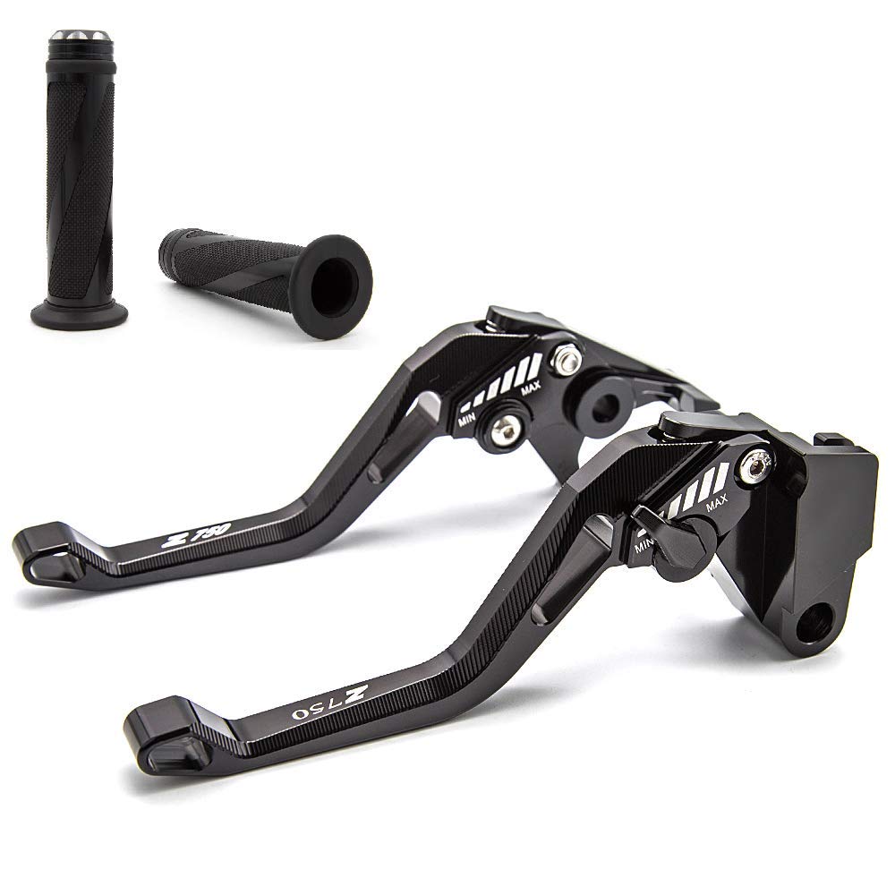 Manetas de aluminio FXCNC textura 3D para rutas en Kawasaki Z750S 7
