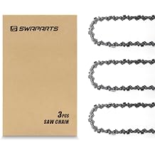 12 Inch Chainsaw Chain 3/8" LP Pitch, 043" Gauge, 45 Drive Links For Dewalt DCCS620, Craftsman CMCCS620, Ryobi RY40500, Worx WG38, Echo, Makita 3pcs