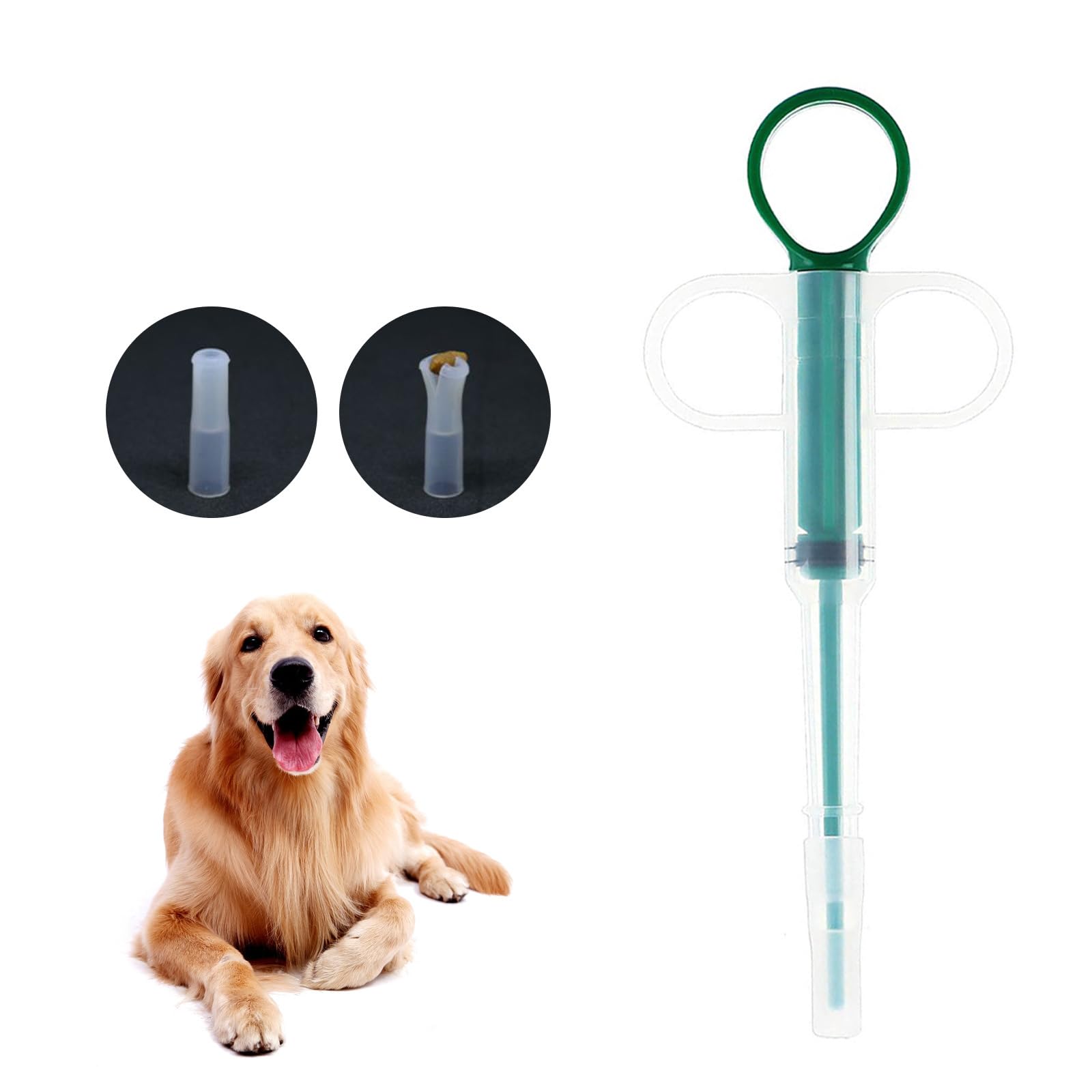 GIEEU Pet Pill Plunger Popper, 3-Pack Reusable Cat Tablet Dispenser - Image 4