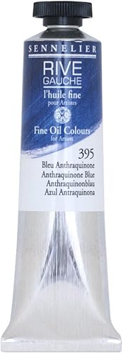Sennelier Rive Gauche - Color al óleo fino para artistas, tubo de 1.5 fl oz, azul antraquinona 395