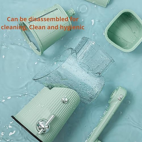 Miniatura 6 de Rallador rotativo de queso, 5 en 1 cuchillas de acero inoxidable reemplazables con asa, base de succión fuerte, cortador de verduras con cepillo de