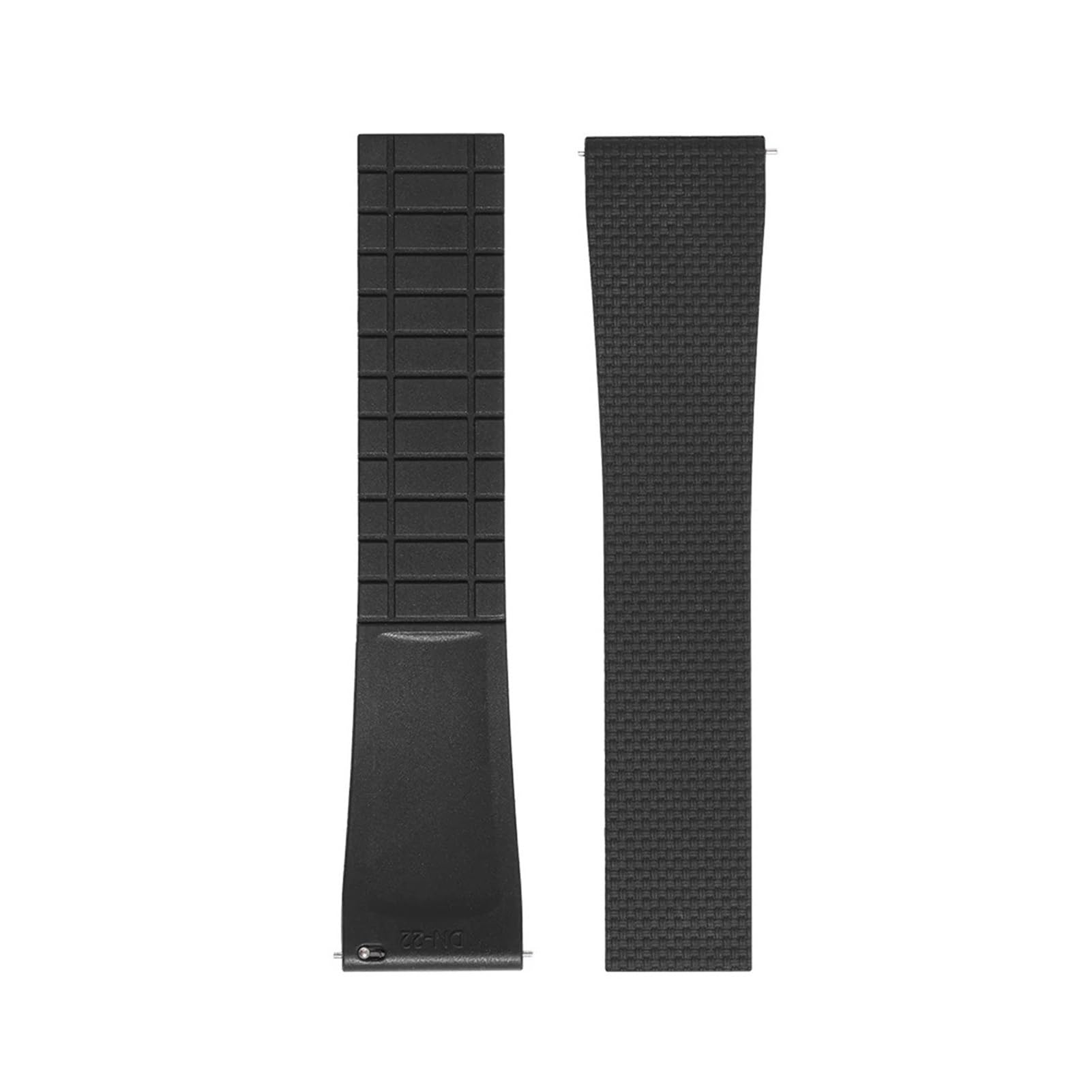 Bracelet de montre FKM 22mm noir interchangeable pour Longines et montres de luxe