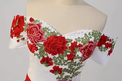 Miniatura 4 de Vestidos de quinceañera con apliques florales, estilo mexicano, vestido de baile con hombros descubiertos, dulce 15, vestido de graduación 2025