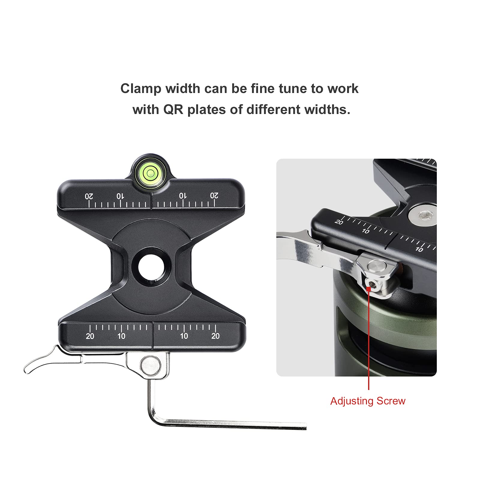 SUNWAYFOTO SLC-60B Arca Swiss Quick Release Clamp Kompatybilny z RRS
