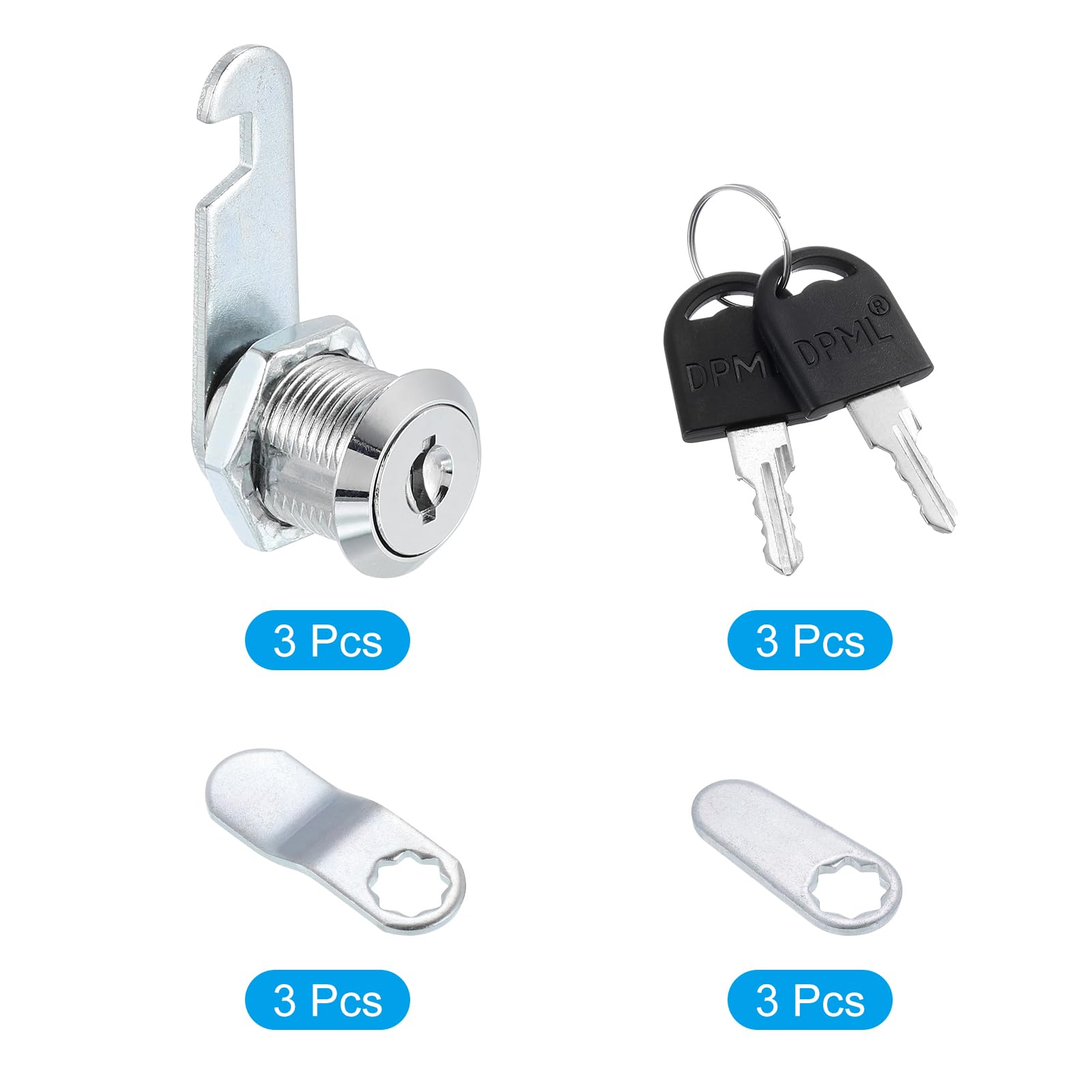 PATIKIL 3/4" Cabinet Cam Locks - Image 3