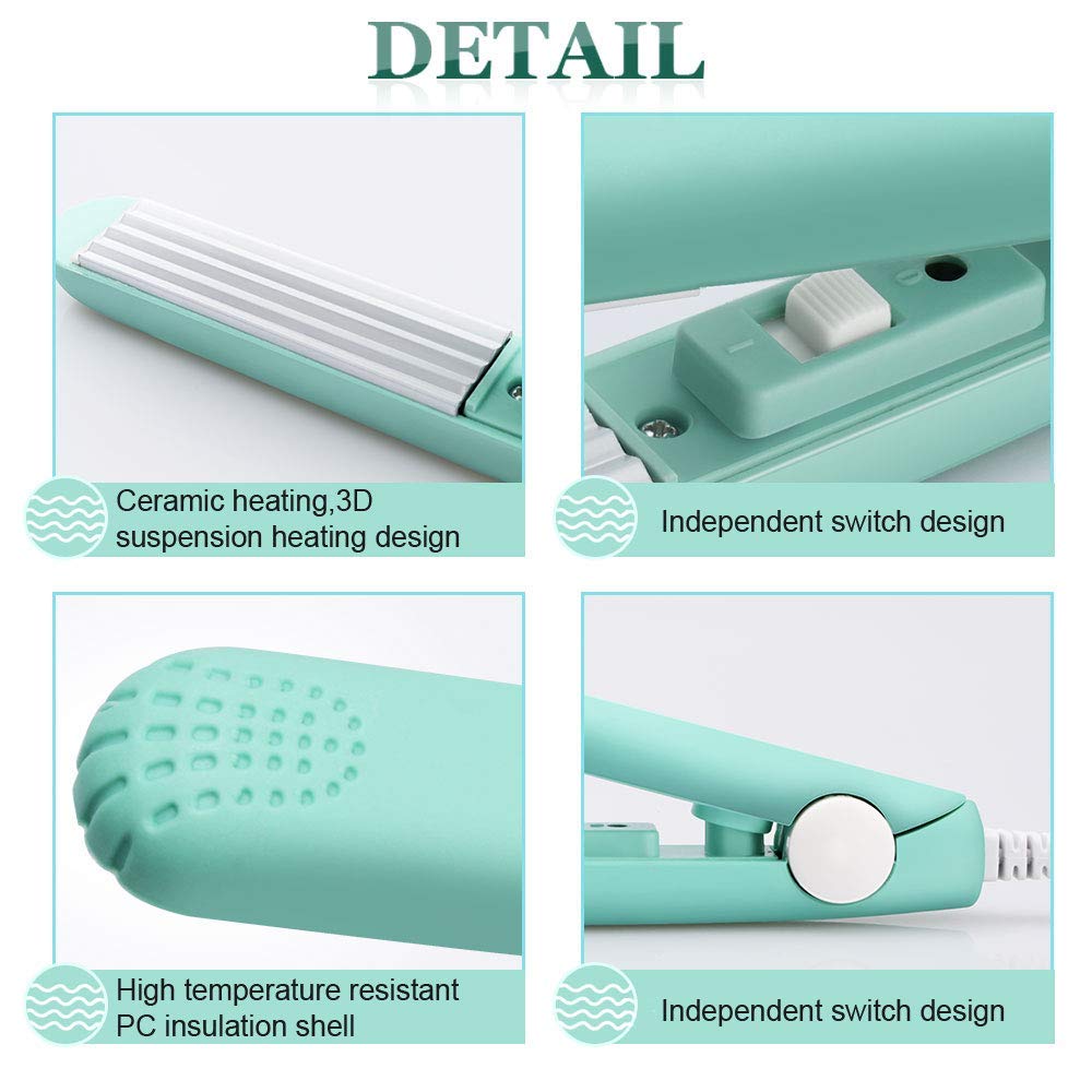 Mini scellant thermique pour sacs de nourriture, mini machine de scellement portable pour sac, feuille chauffante de suspension Smart Control pour le stockage étanche des aliments (Vert)