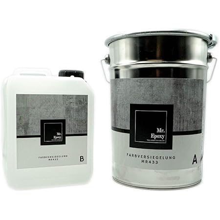 2K Epoxidharz Farbe Garagenfarbe Bodenbeschichtung W702 Kieselgrau