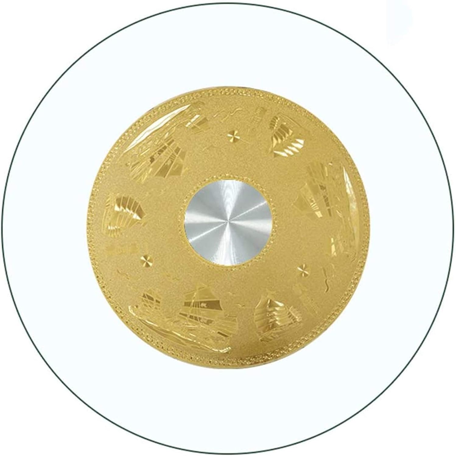 丸いガラステーブルトップクリア焼きた10mmの厚いガラス レイジースーザン丸い回転トレイダイニングテーブルコーヒーテーブルのための磨かれたテーブルホーム オフィス Size セール特価 80cm