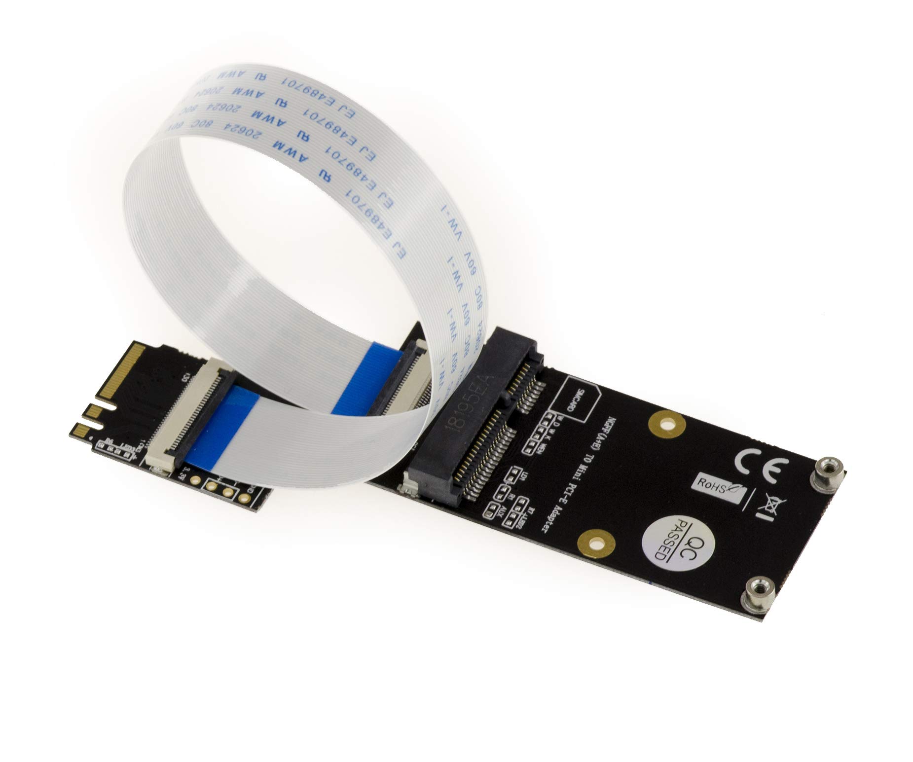 Rallonge Mini PCIe vers M2 E A Key avec nappes de 10 à 30cm