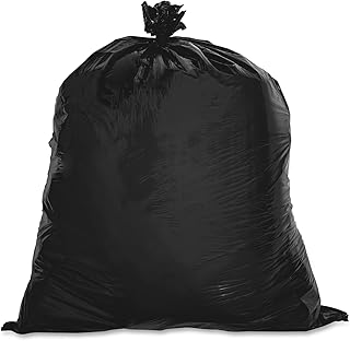 Genuine Joe 02147 Two-Ply Can Liner, 7-10Gal., 0.6mil, 24-Inch x23-Inch , 500/PK, BNBK