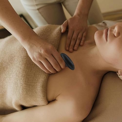 Miniatura 6 de 2 piezas de piedras de masaje de hongos herramienta de raspado para masaje corporal para punto profundo diseño suave para piernas, brazos, espalda