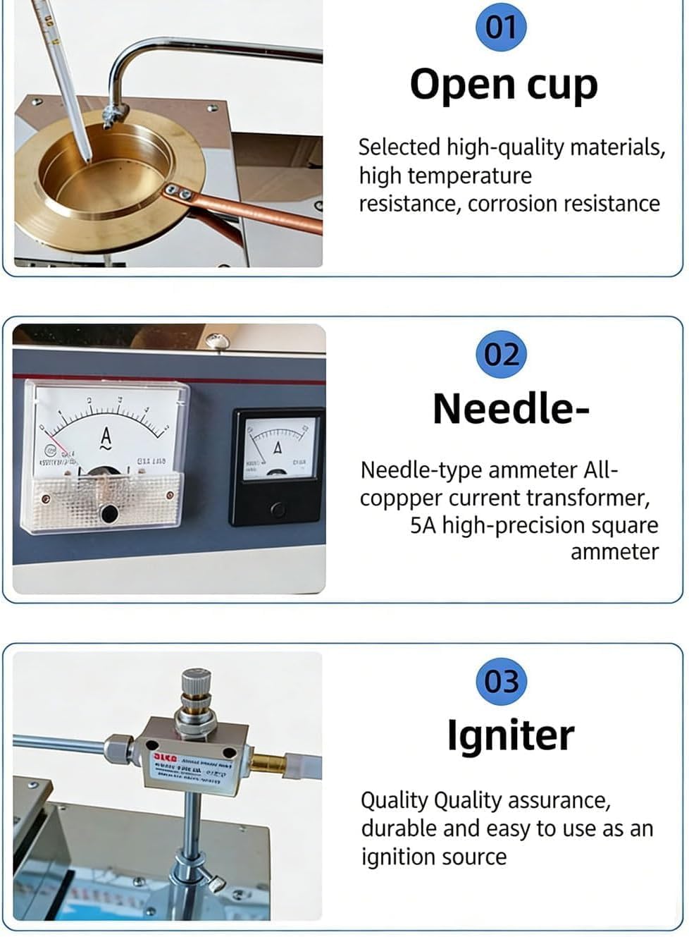Automatic Digital Flash Point Tester for Petroleum & Asphalt, Stainless Steel Ignition Point Testing Machine with Adjustable Temperature Control