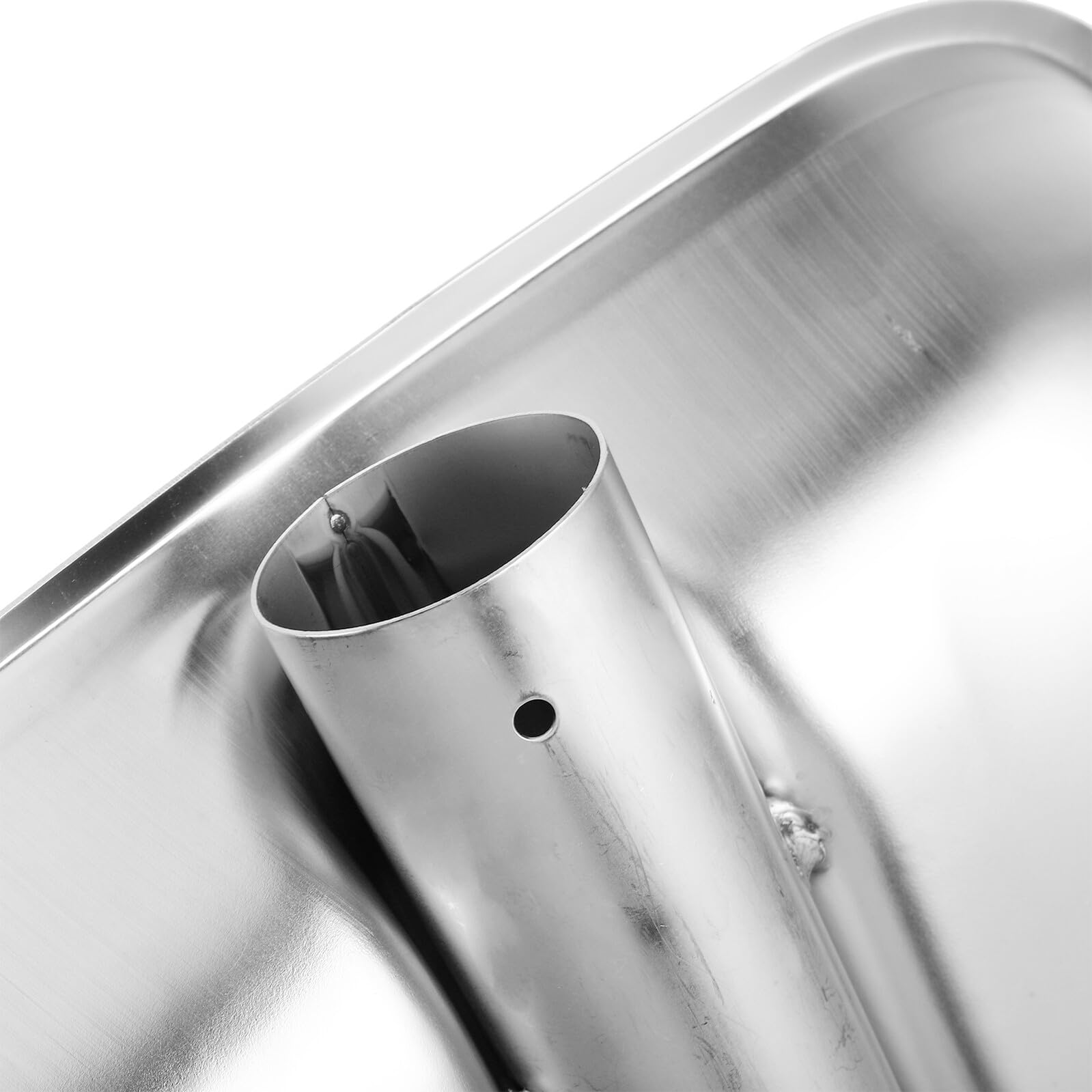 SHINEOFI Testa di Pala da Neve in Acciaio Inox Spesso, Strumento Multifunzionale Efficiente per Gestione Cereali e Vialetti, Accessorio Resistente per Uso Esterno
