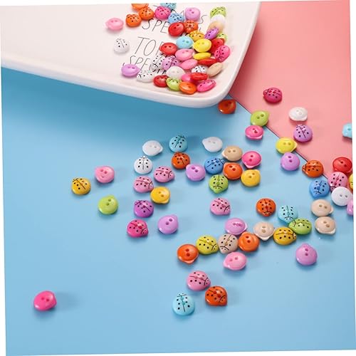 Miniatura 5 de DIYEAH 200 botones para niños, para costura, manualidades, resina, mariquitas, botón de costura de madera, miniaturas en forma de animal, botones de
