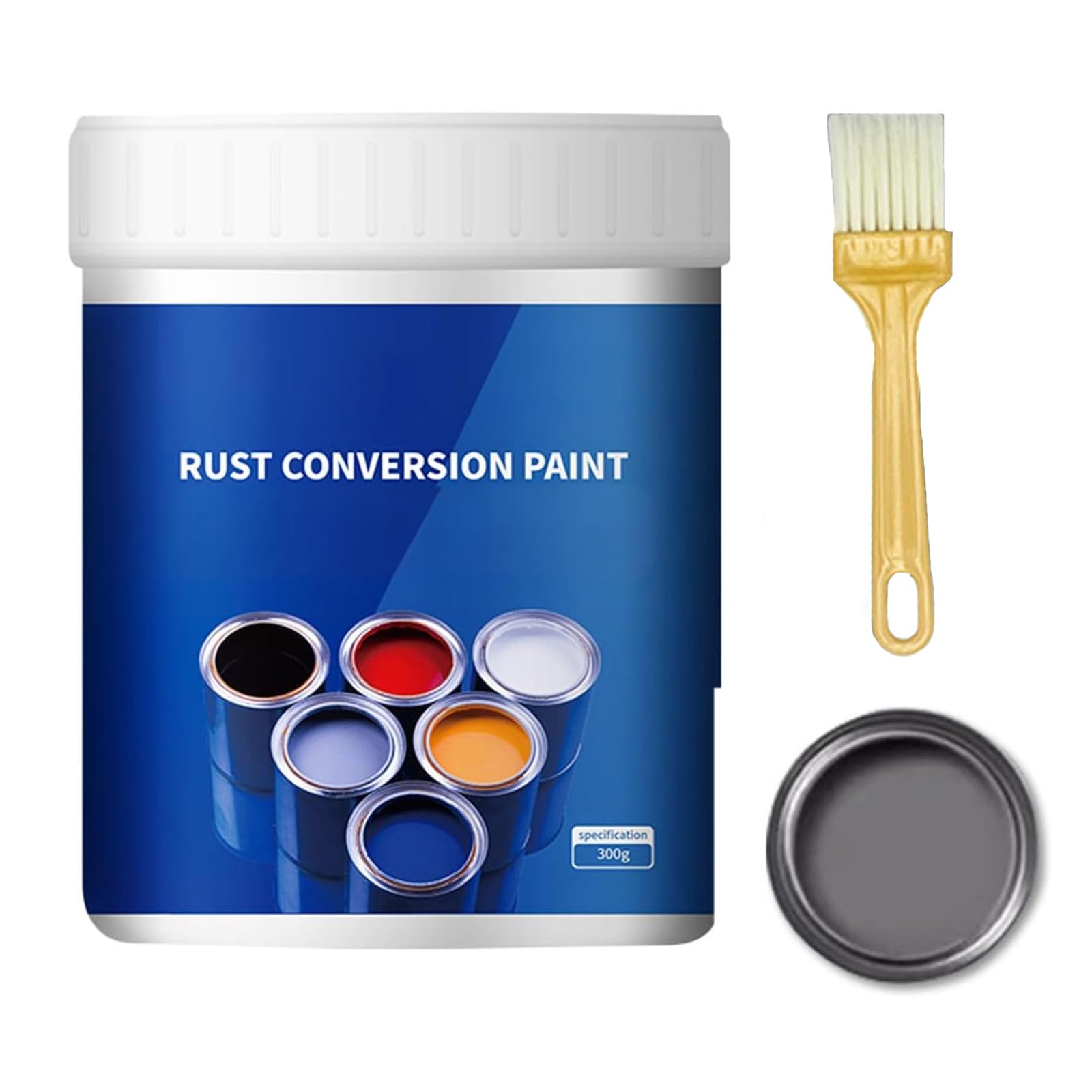 WUIAOCIT Rust Converter Paint?Rust Converter & Metal Primer, Weatherproof Rust Converter Paint for Metal, Long-Lasting Rust Preventative Coating (Gray)