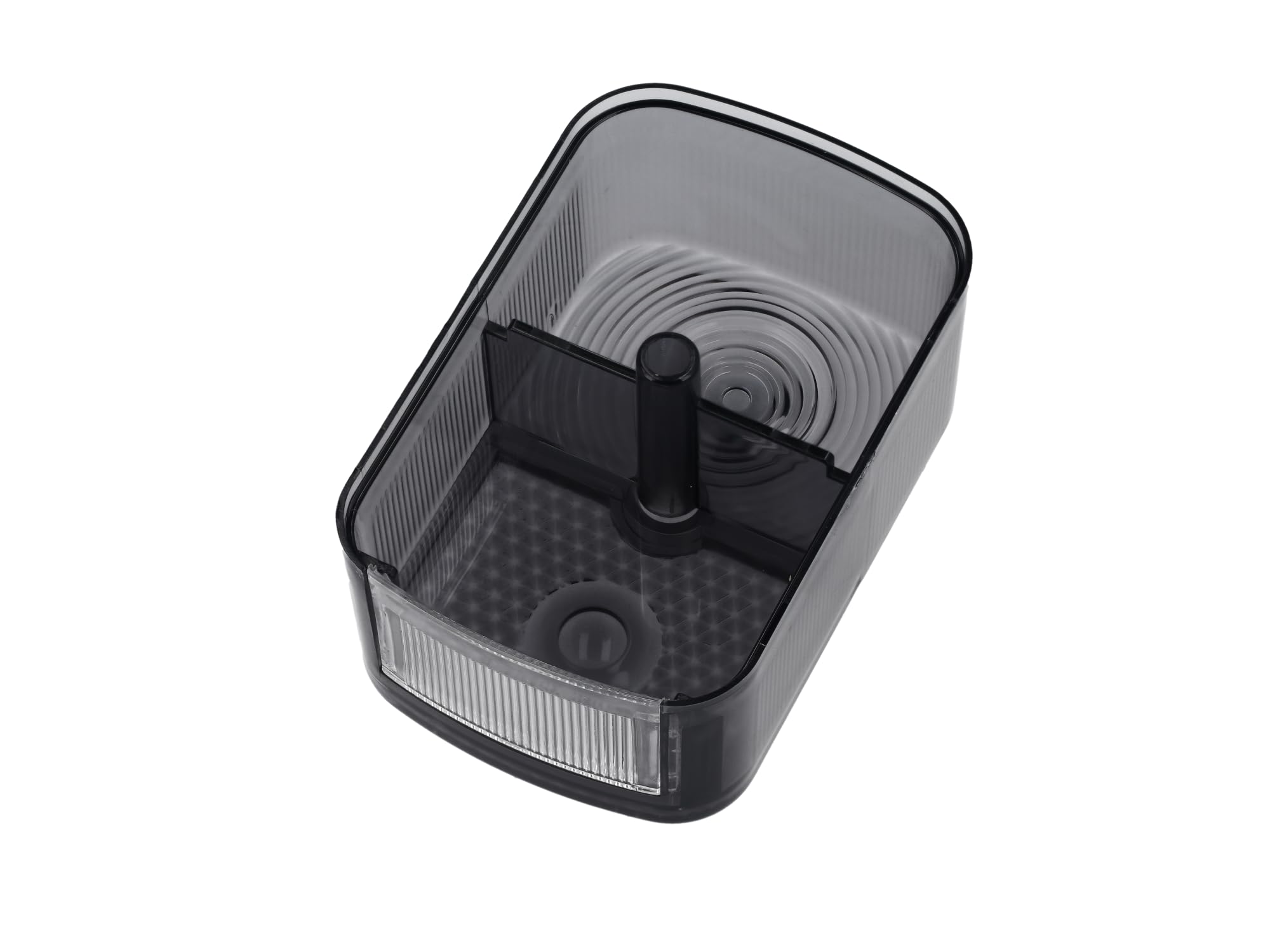 Set: Rücklichtkappe eckig + Blinkerkappen, Rauchgrau - für Simson KR51/1 Sc