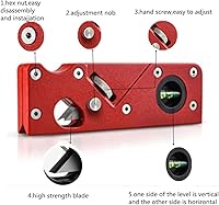 Vista 6 de szhdxsy, Herramienta de carpintería para borde de madera, adecuada para biselado manual y cepillado de madera de corte rápido, para biselado