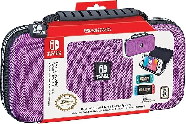 R.D.S. INDUSTRIES, INC. – Game Traveler Deluxe Licensed Travel Case Designed for Nintendo Switch, Lite, OLED, Purple (NNS40SN) by RDS Industries, Inc - Image 2