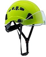 Vista 11 de UNINOVA Casco de seguridad – Casco aprobado por ANSI Z89.1 ajustable – Suspensión de trinquete de 6 puntos y cascos OSHA