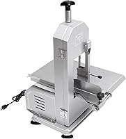 Vista 8 de Máquina de aserrado de huesos de carne, 1500W 110V Máquina de corte de carne congelada eléctrica comercial de carne congelada con dispositivo
