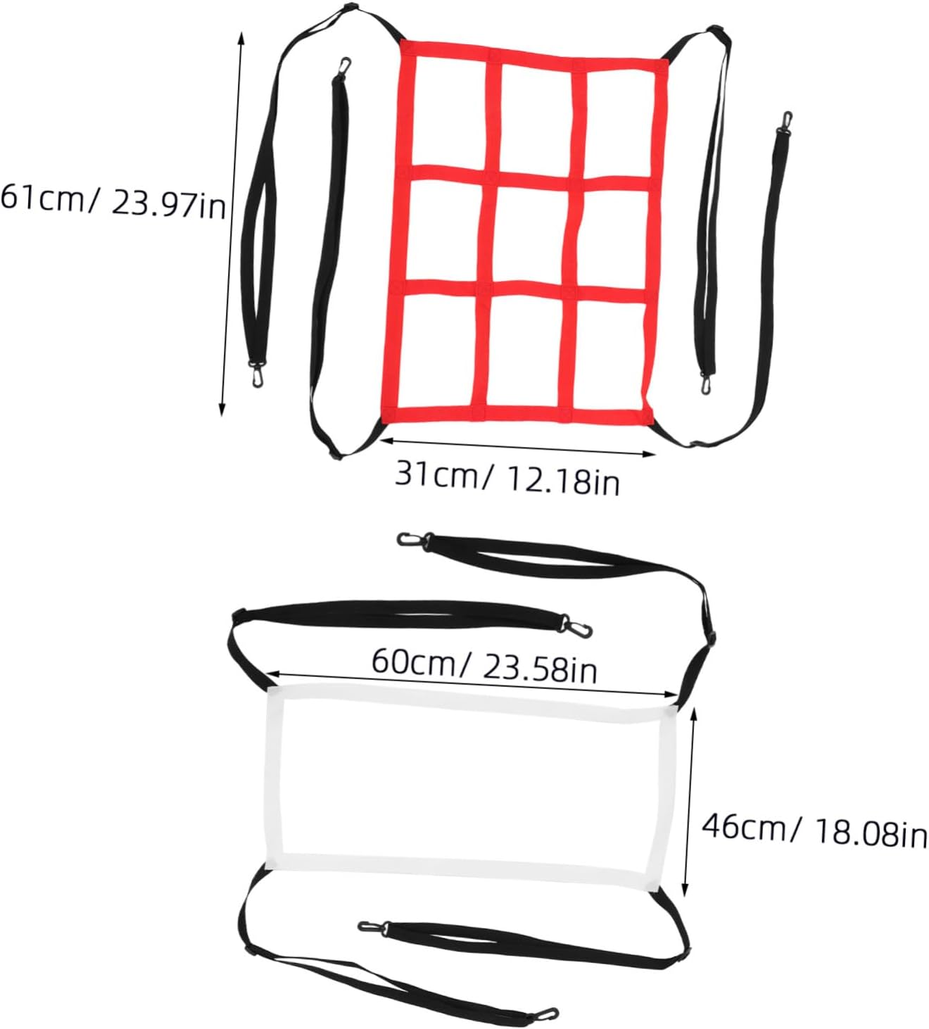Kisangel 2Pcs Baseball Rebounder Net Pitch Back Trainer for Softball Baseball High Performance Fielding Practice Use Enhanced Ball Control Rebound