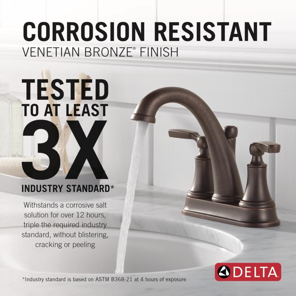 Delta 2532LF-RBMPU Woodhurst Bathroom Faucet, Venetian Bronze - Image 2