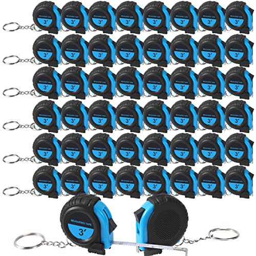 Cinta métrica mini retráctil 3 ft 50 piezas azul miniatura 1