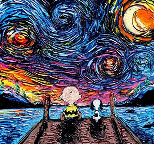 DIY Paint by Numbers for Adults Children Kids Older, Boy and Dog Painting with Diamonds Art DIY 5d Diamond Kit Living Room Decoration for Home Wall Decor