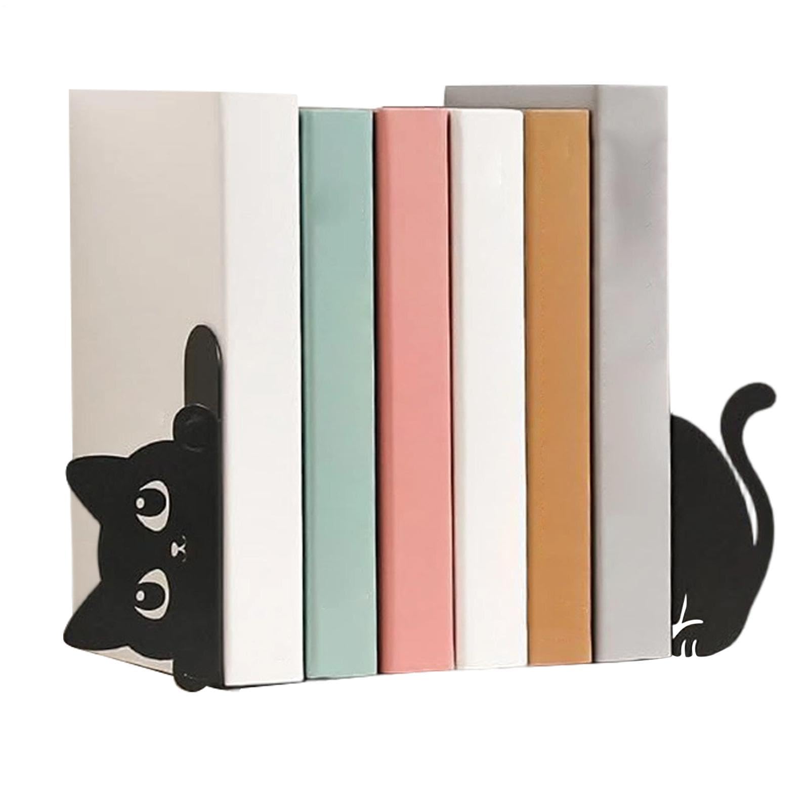Serre-livres chat noir amusant pour animer la chambre d'enfant ou le salon