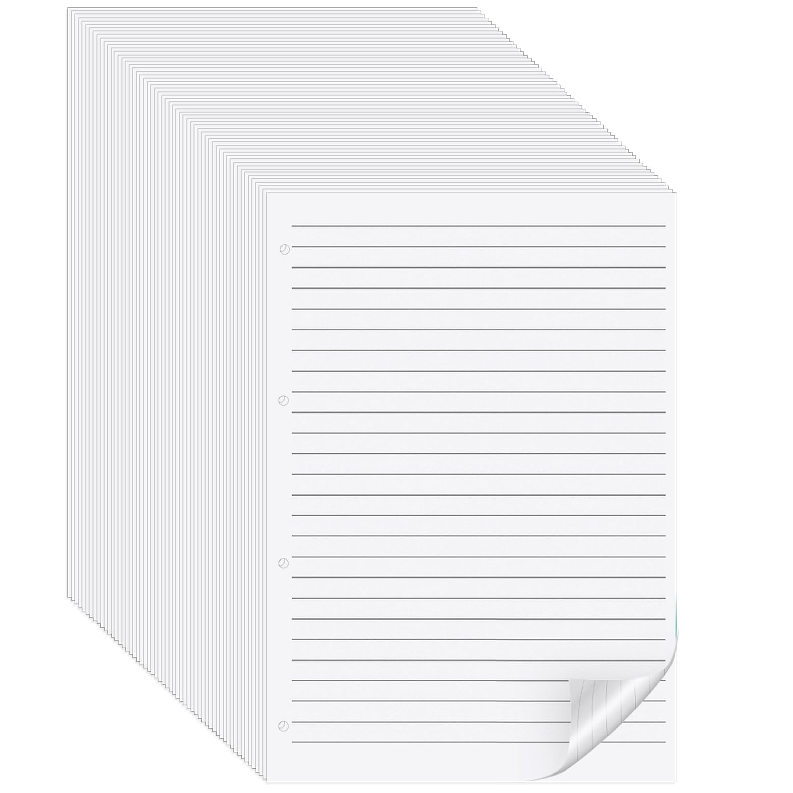 Yoosso A4 Lined Refill Pad, 150 Sheets, 100gsm, 4-Hole Punched