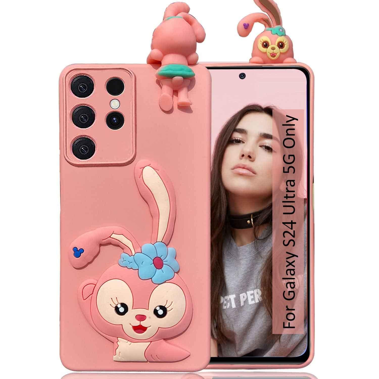 KC Back Cover for Samsung Galaxy S24 Ultra 5G, Cute Greeting Rabbit Peeking Cartoon Soft Silicon Soft Silicone Case (Pink) (B0CTK5MHTZ) Amazon Price History, Amazon Price Tracker