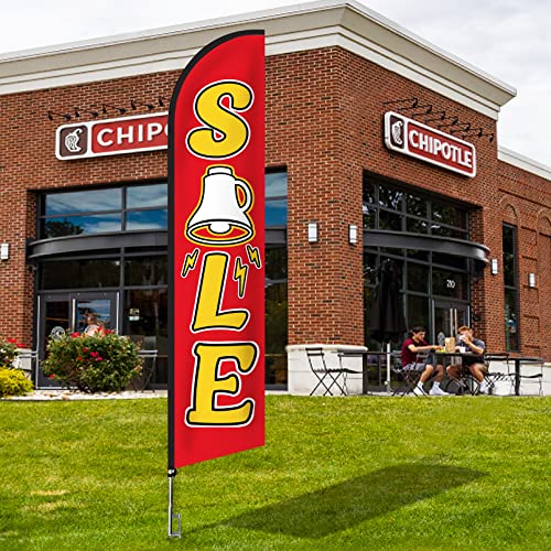 Deroro Sale Feather Flags Swooper Signs Advertising Banner For Business, Outdoor Windless Flags Replacement Store Flag Only #TOP9