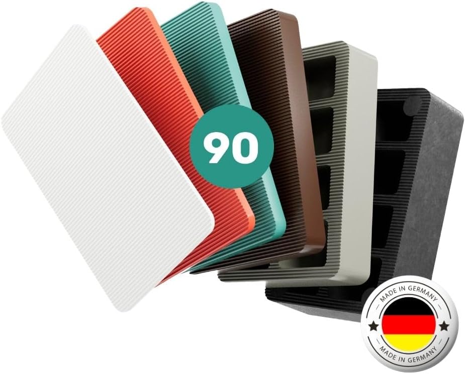 SILISTO Glazing Packers, Plastic Spacers Set, Extremely Resistant Shims, Durable Plates, 90 Pieces, Made in Germany
