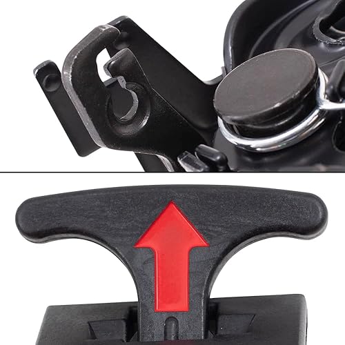 Miniatura 7 de Brock Juego de palanca de liberación del capó y pestillo de repuesto compatible con Volkswagen New Beetle 1998-2010