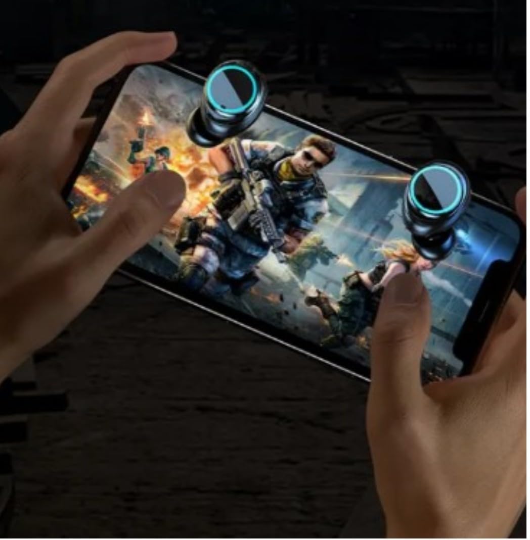 Fones de Ouvido Sem Fio Bluetooth Bateria Longa Duração Carga Rápida - TWS M25 Gaming Headset com Baixa Latência, Redução de Ruído e Controle Por Toque Fones de Ouvido Sem Fio Bluetooth Bateria Longa Duração Carga Rápida - TWS M25 Gaming Headset com Baixa Latência, Redução de Ruído e Controle Por Toque